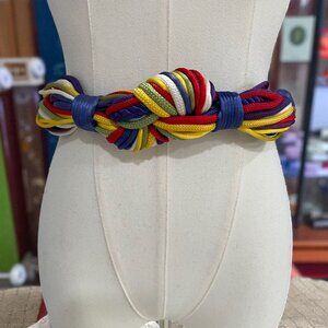 Colorful Rope Obi Belt Rainbow Knotcore Festival Cosplay Pride Statement